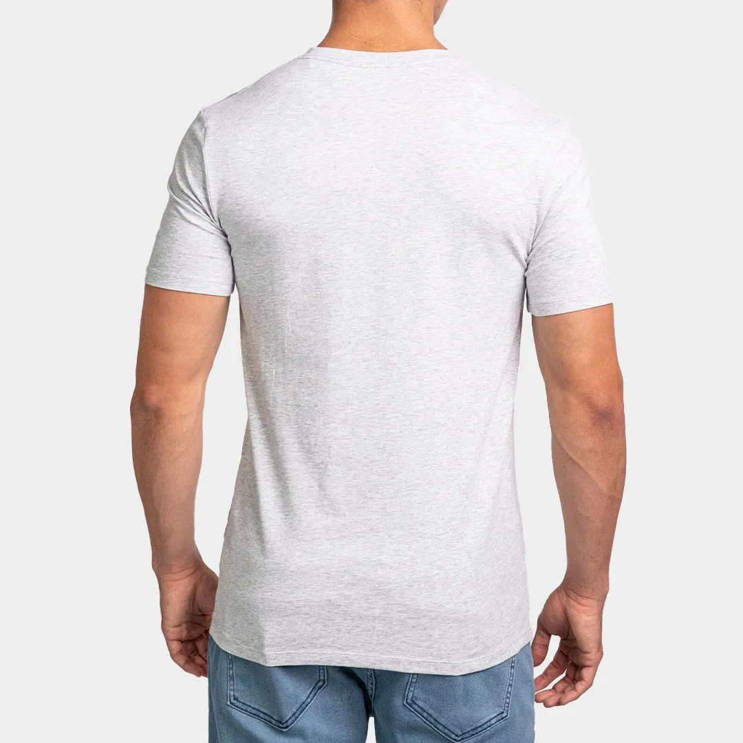 T-Shirt Básico Cuello V Para Hombre