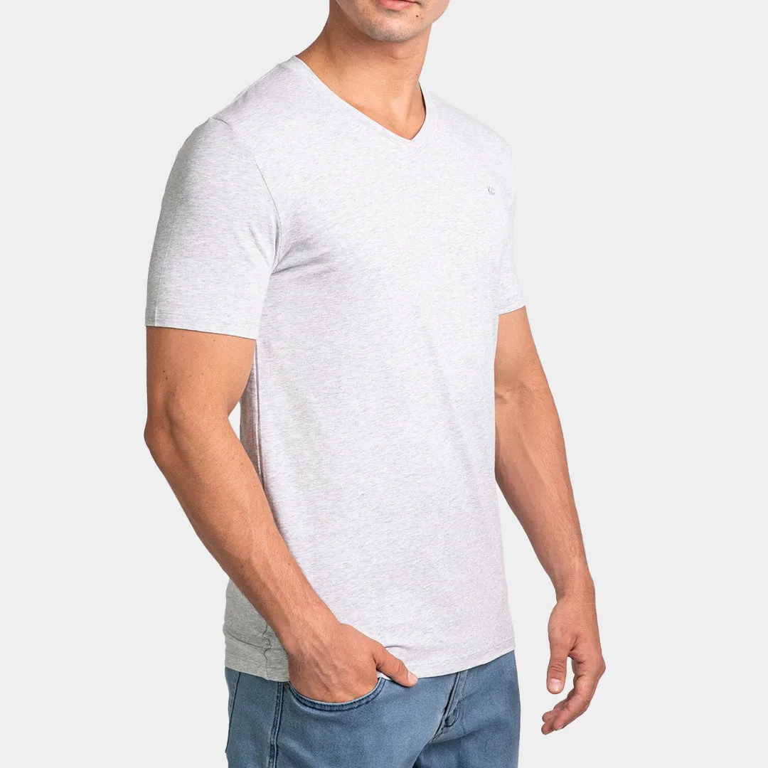 T-Shirt Básico Cuello V Para Hombre