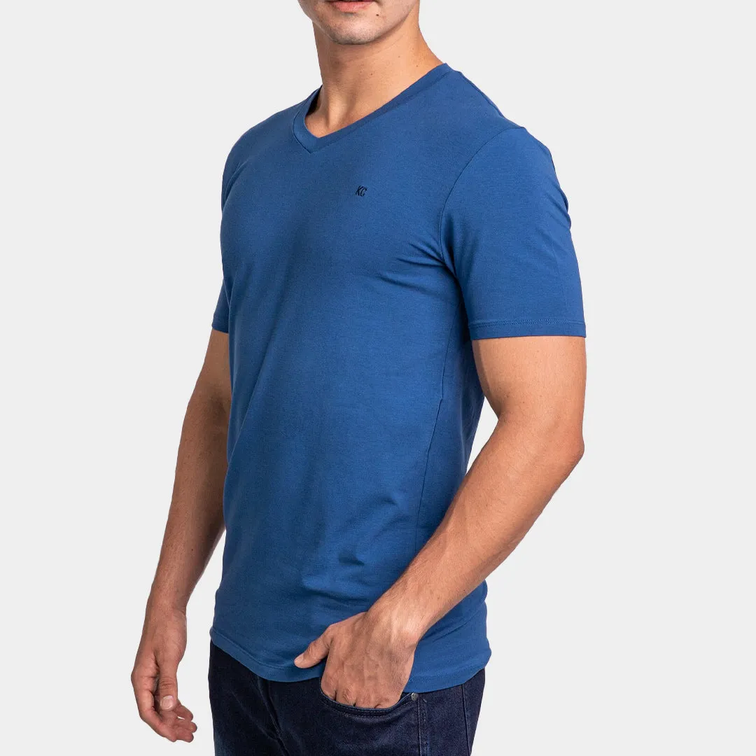 T-Shirt Básico Cuello V Para Hombre