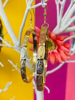 Virgencita Tri Goddess Hoops