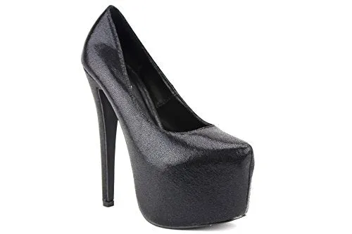 Women's Candie Embellished Hidden Platform Pumps Stiletto Heels