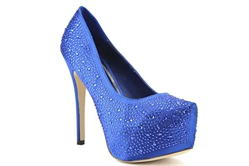 Women's Candie Embellished Hidden Platform Pumps Stiletto Heels