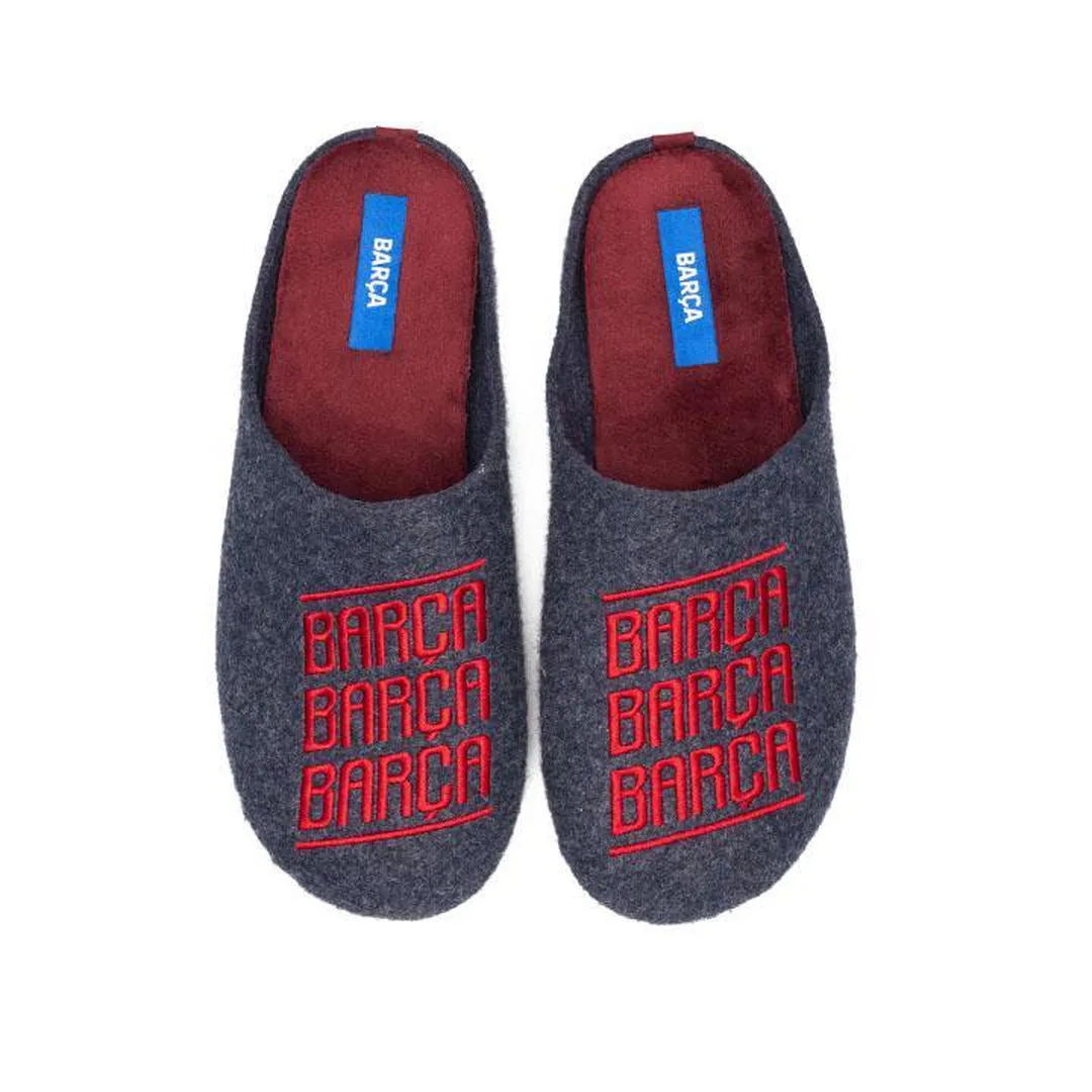 Zapatillas FC Barcelona Azul Barça Letras