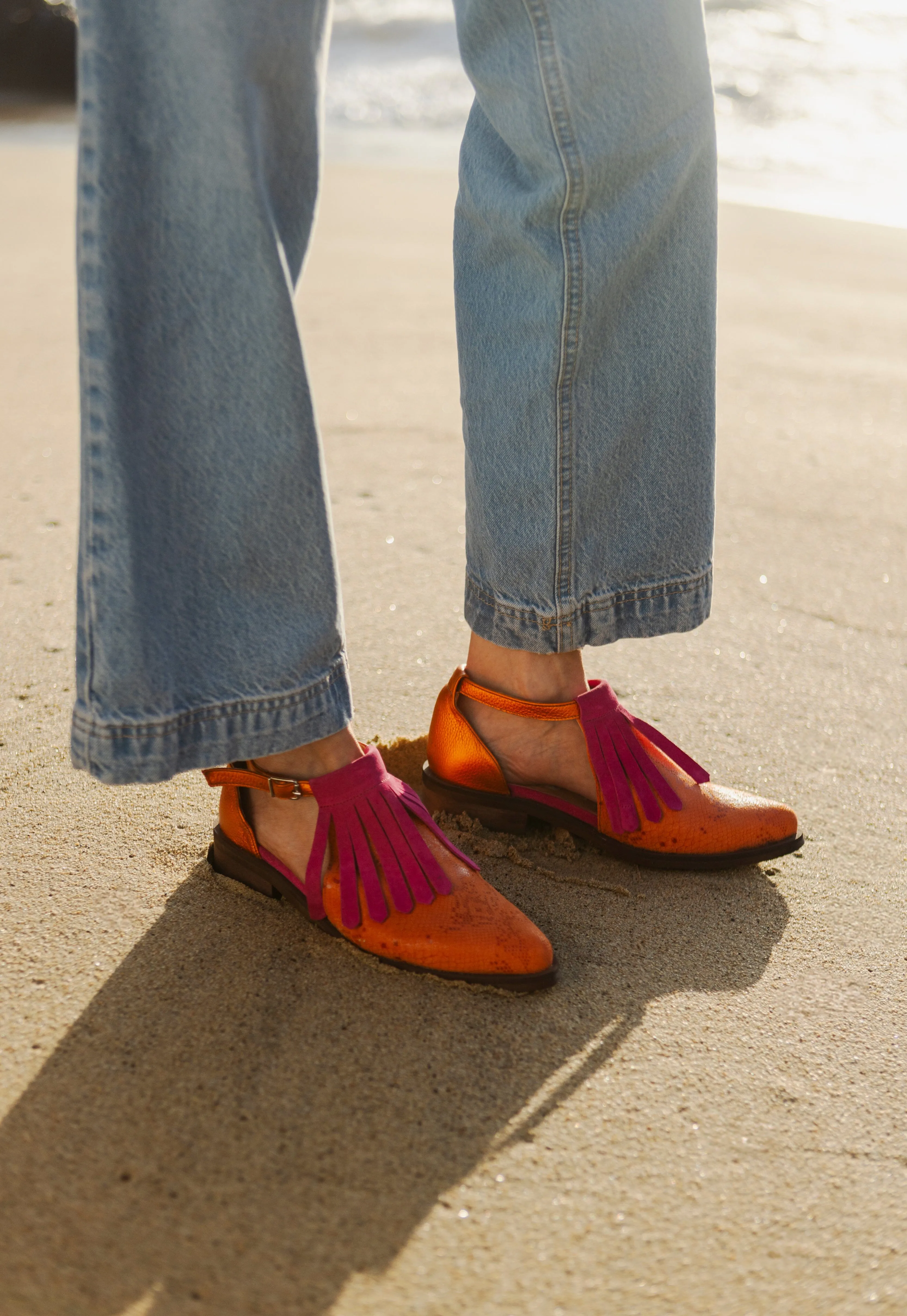 Zapato Mujer / Manly Fucsia Naranjo