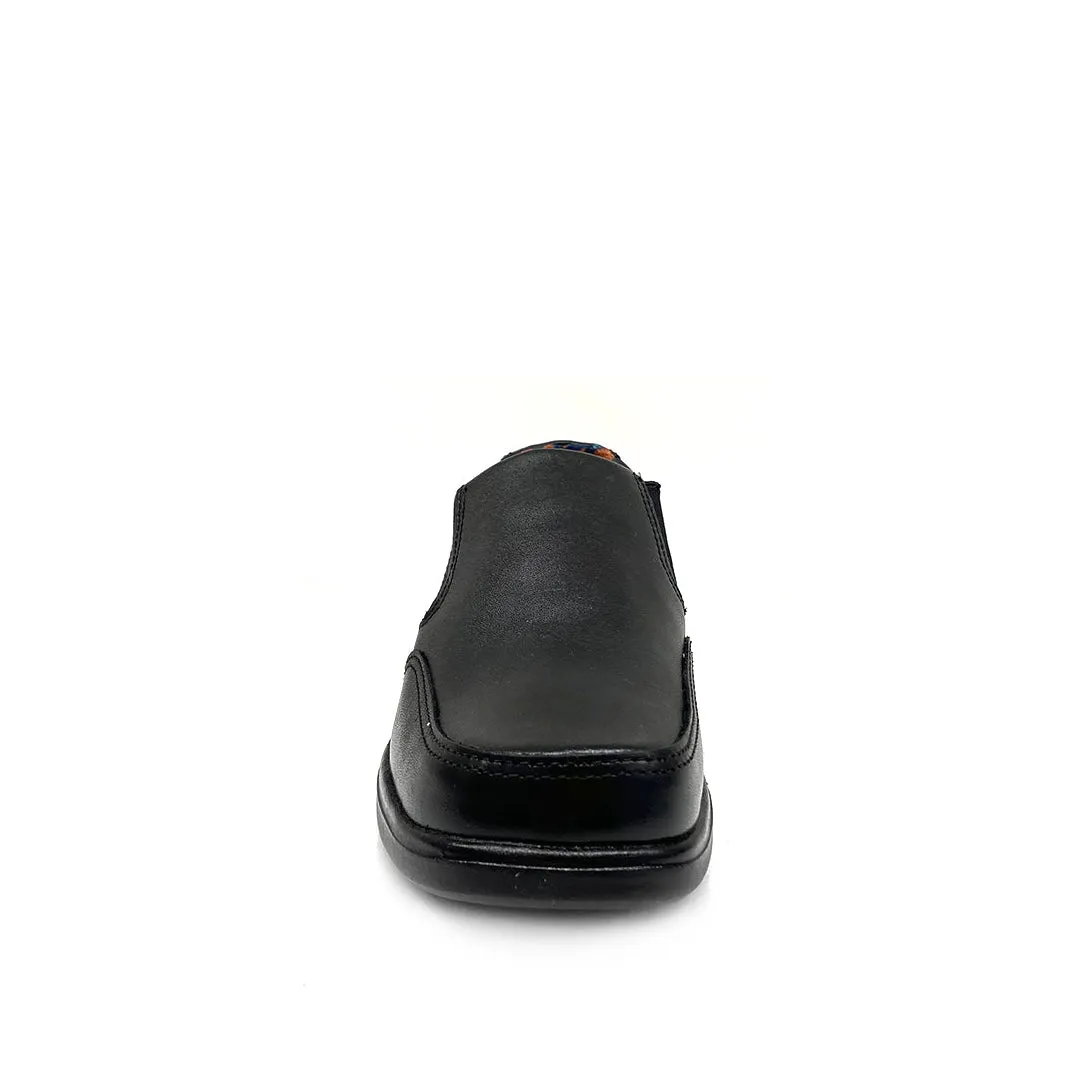 Zapatos escolares Luka slip negro para Niños